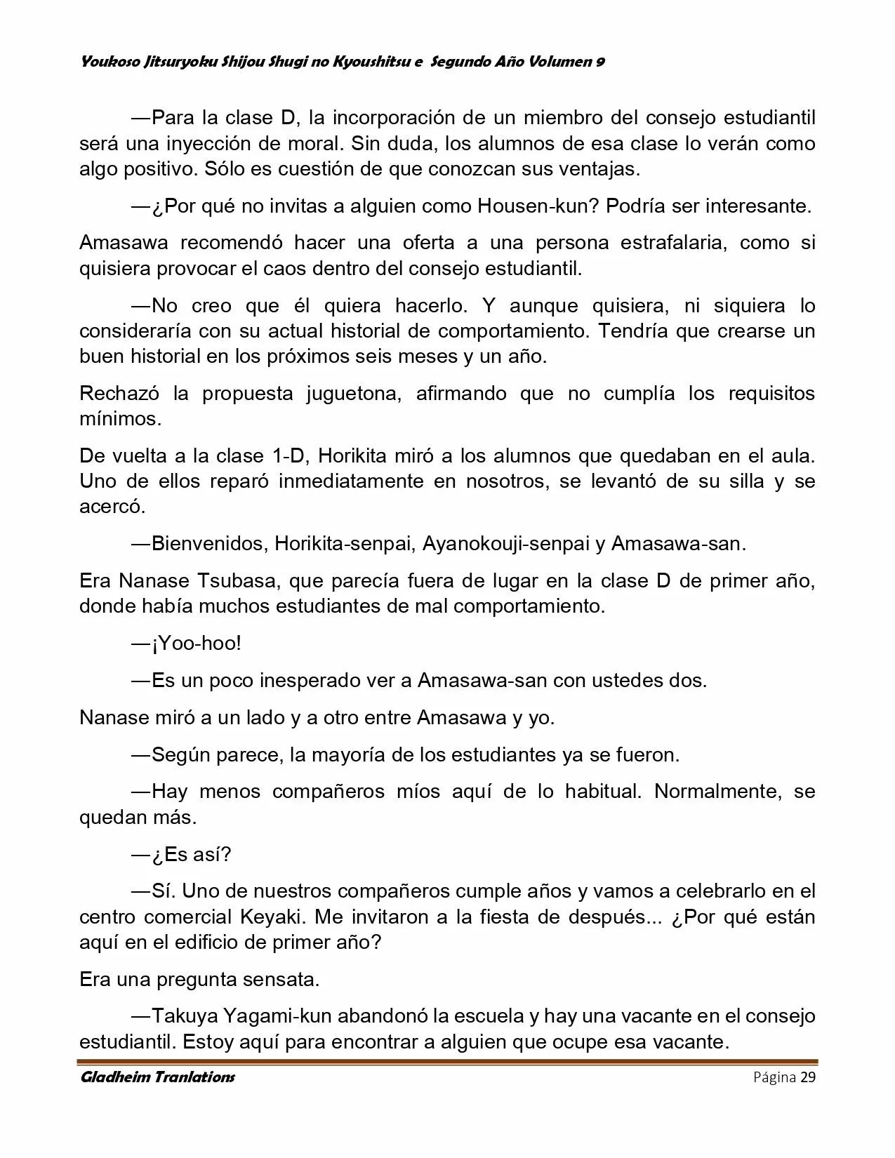 Página 29 del Manga