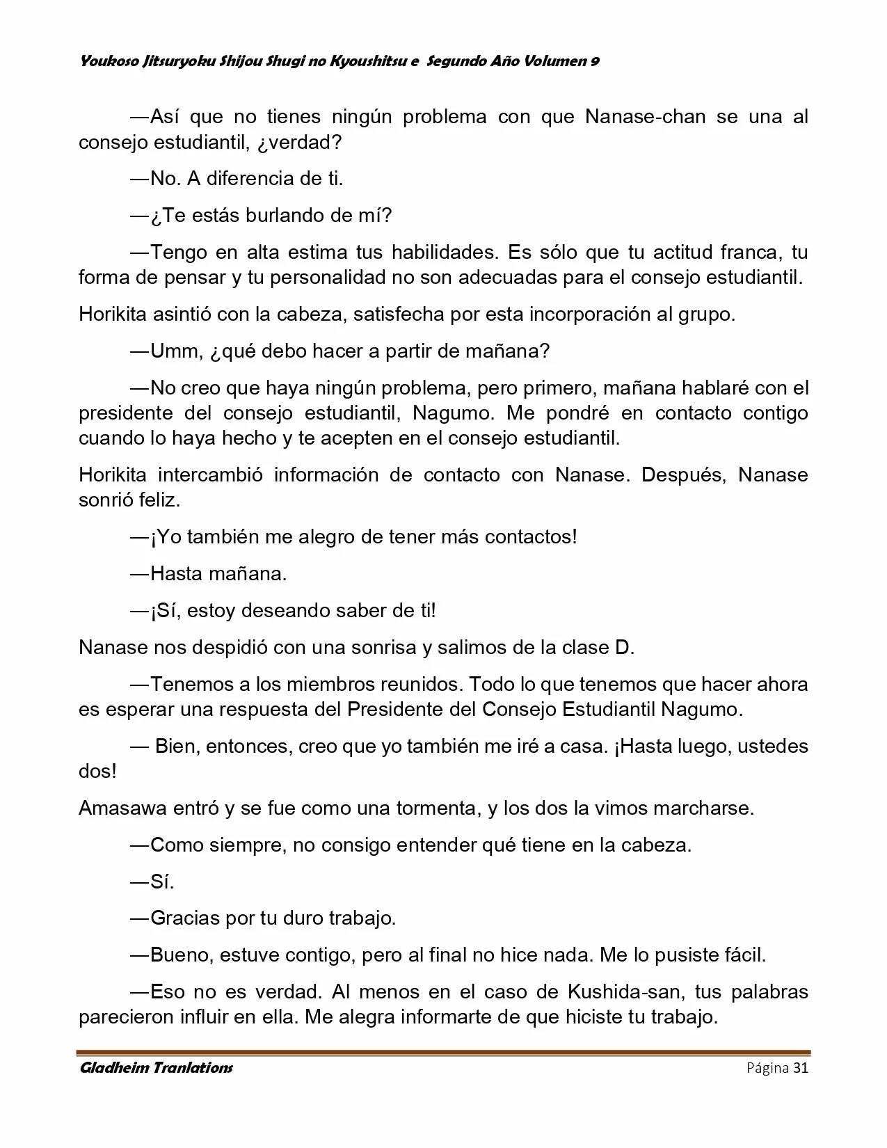 Página 31 del Manga