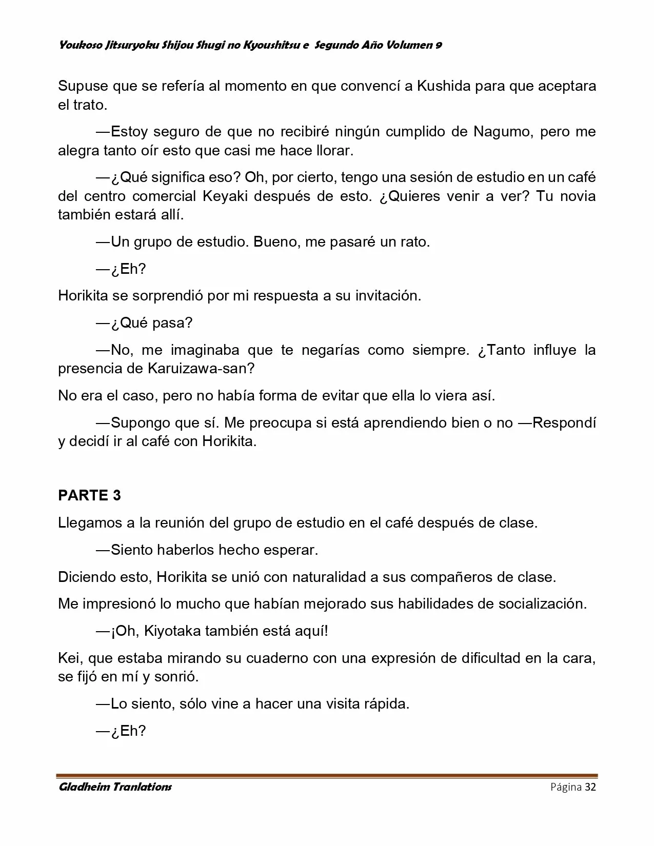 Página 32 del Manga