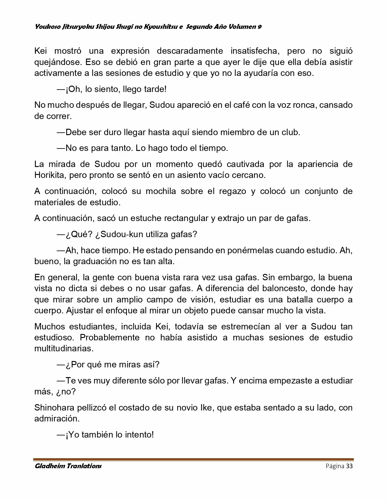 Página 33 del Manga