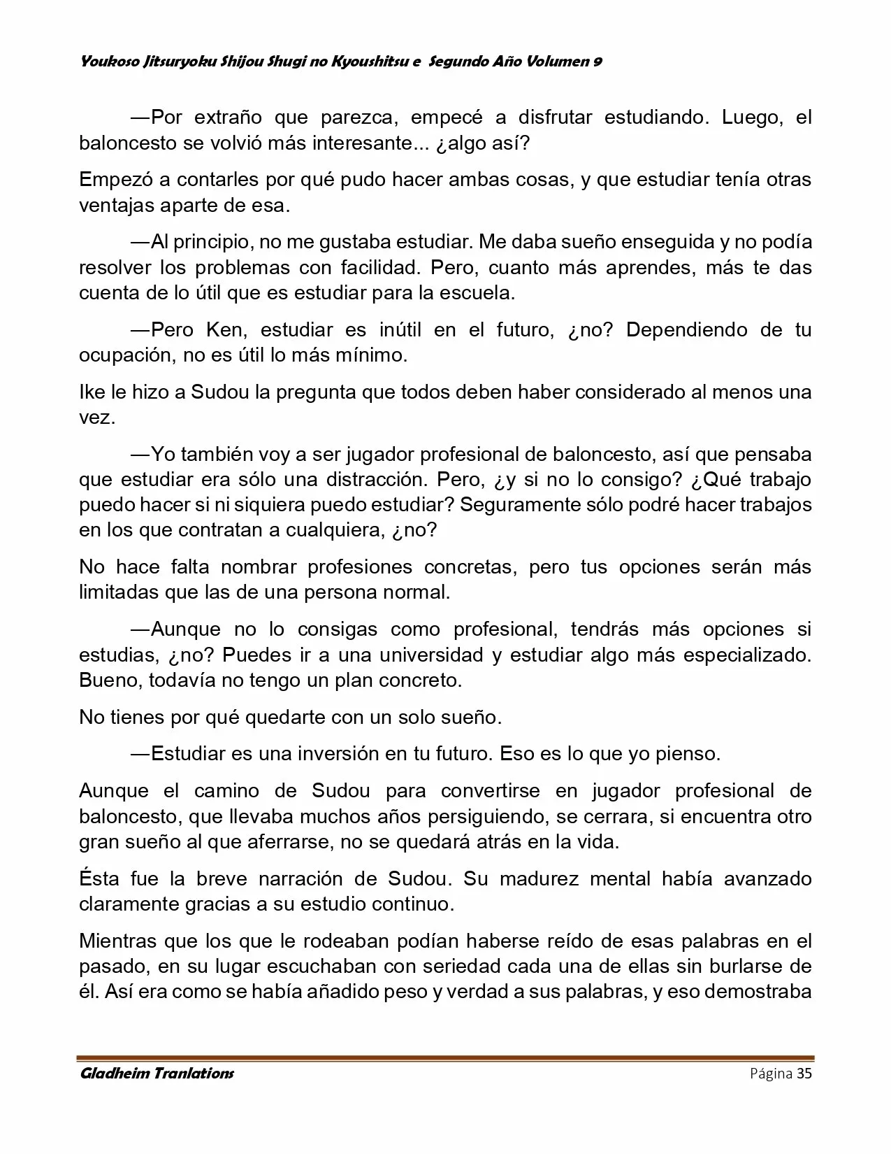 Página 35 del Manga