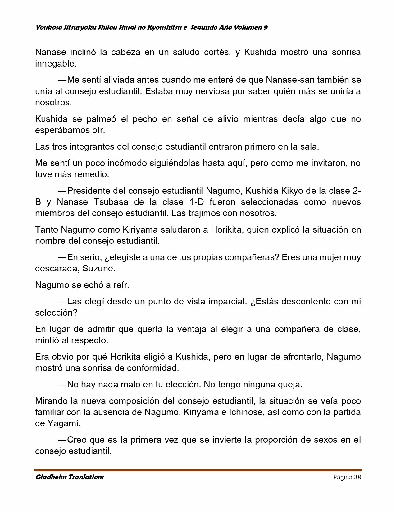 Página 38 del Manga