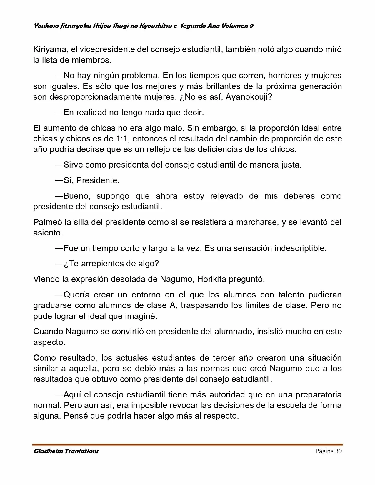 Página 39 del Manga