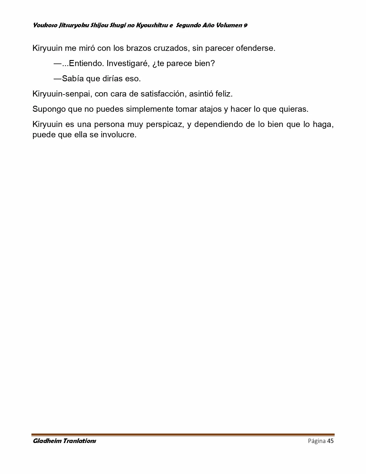 Página 45 del Manga