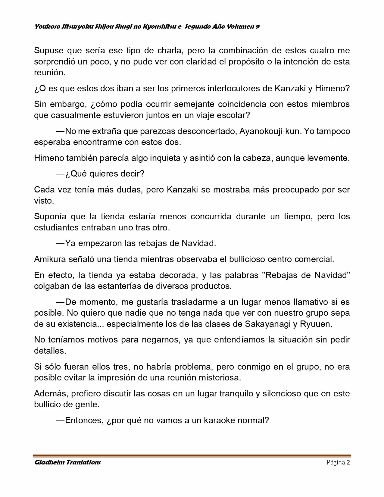 Página 2 del Manga