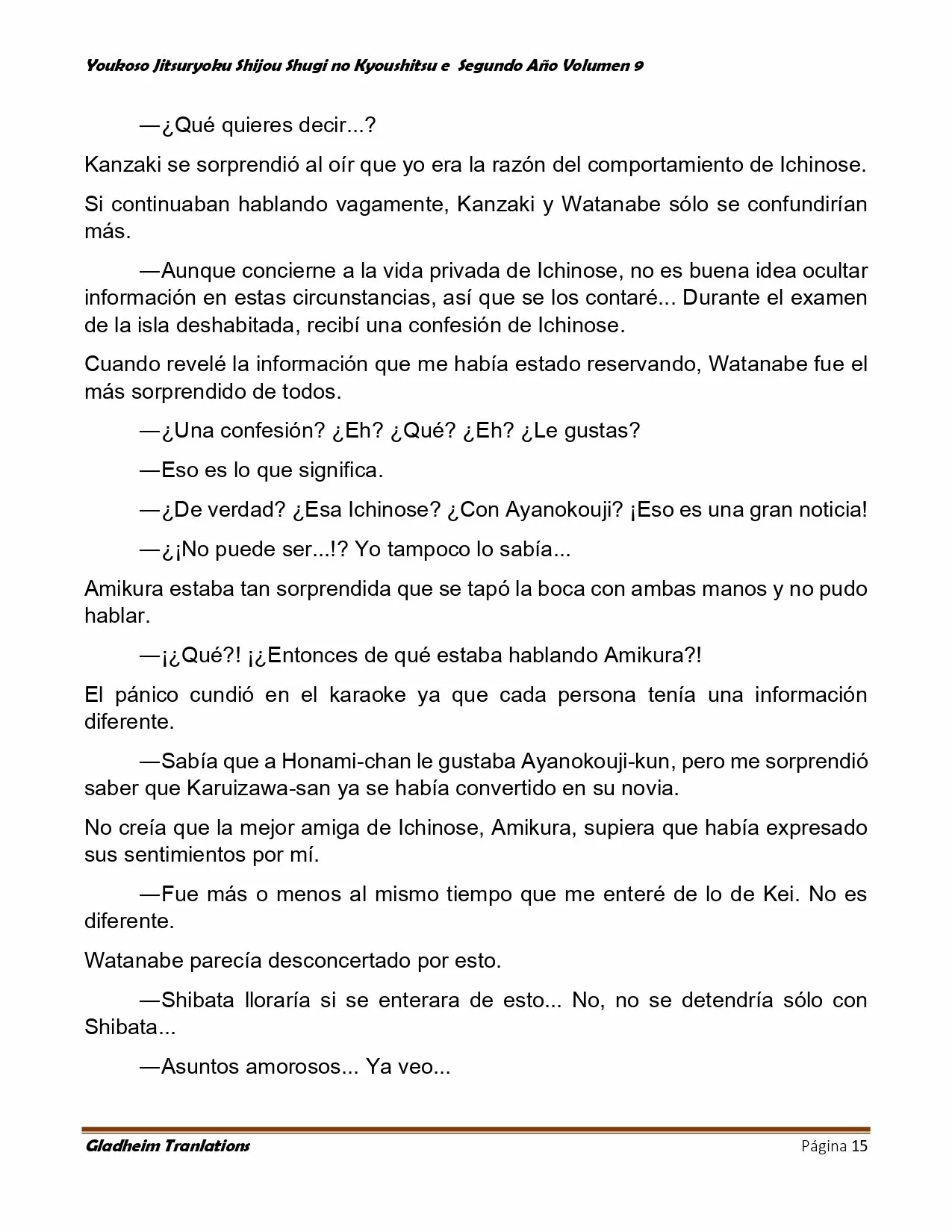 Página 15 del Manga