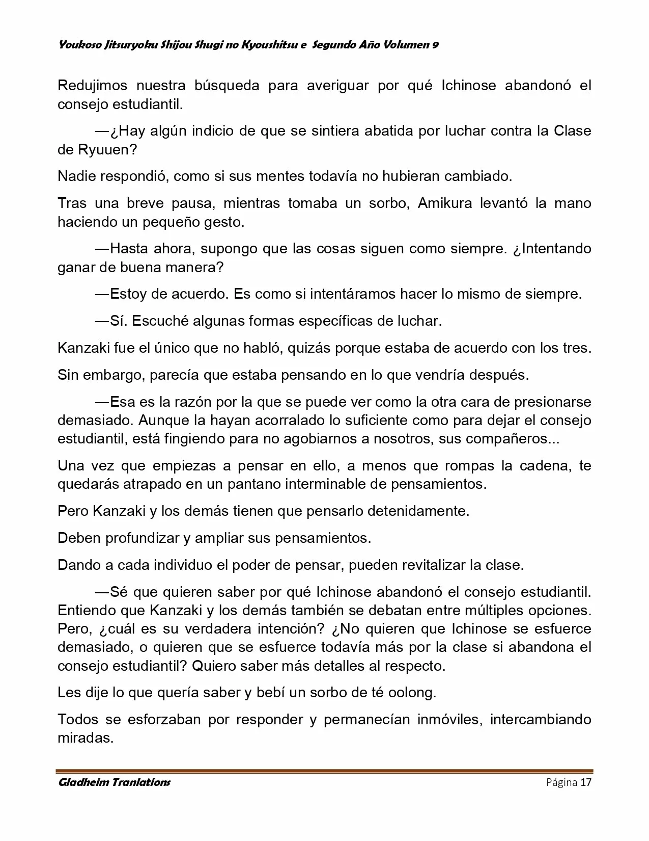 Página 17 del Manga