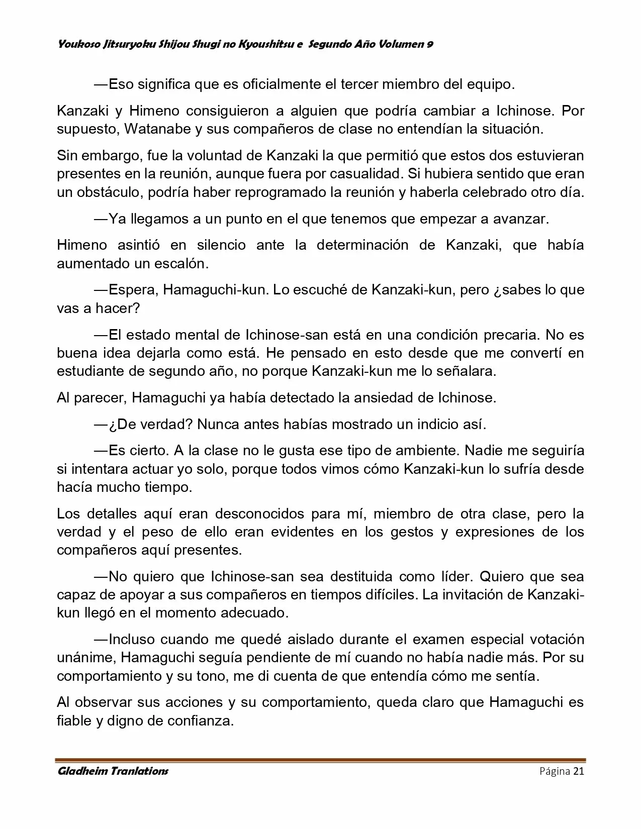 Página 21 del Manga