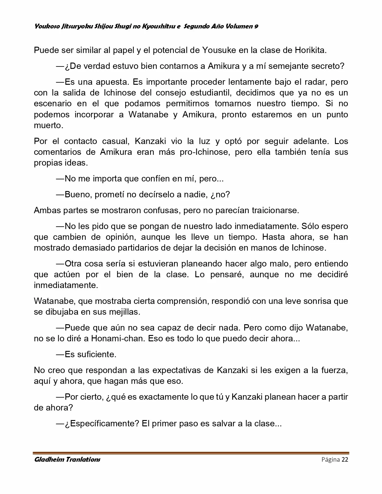 Página 22 del Manga