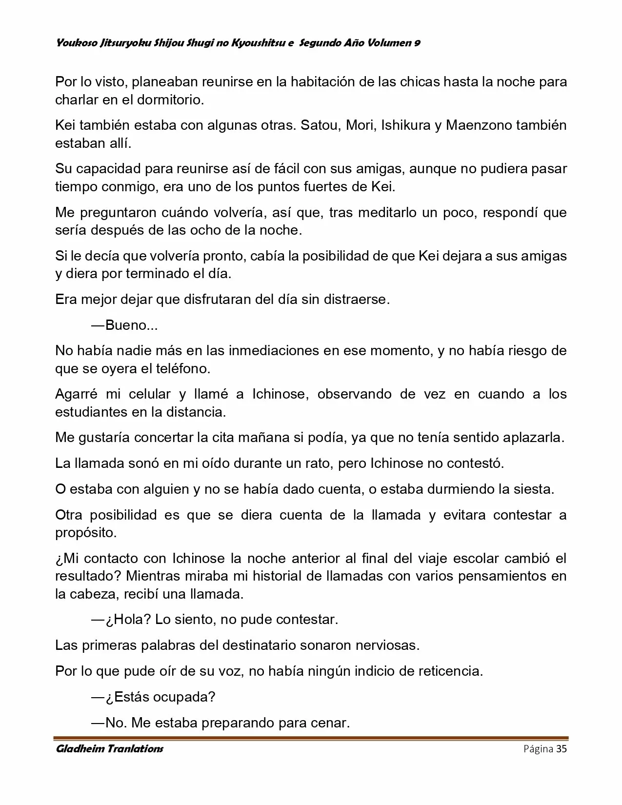 Página 35 del Manga