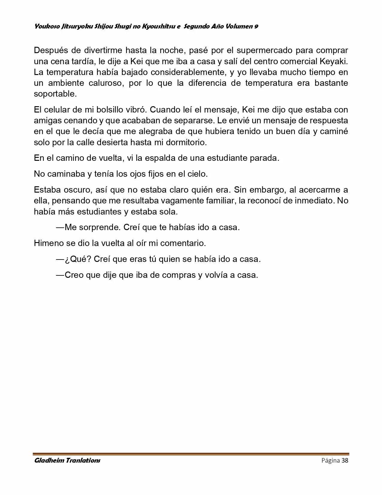 Página 38 del Manga