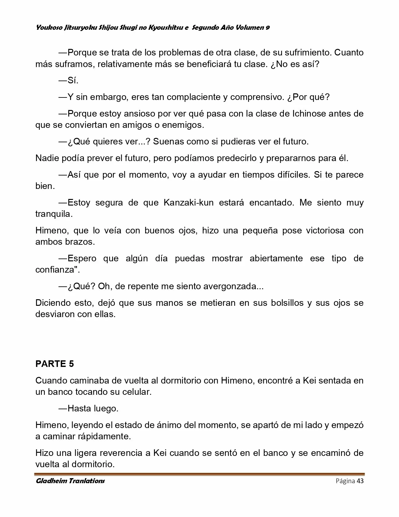 Página 43 del Manga