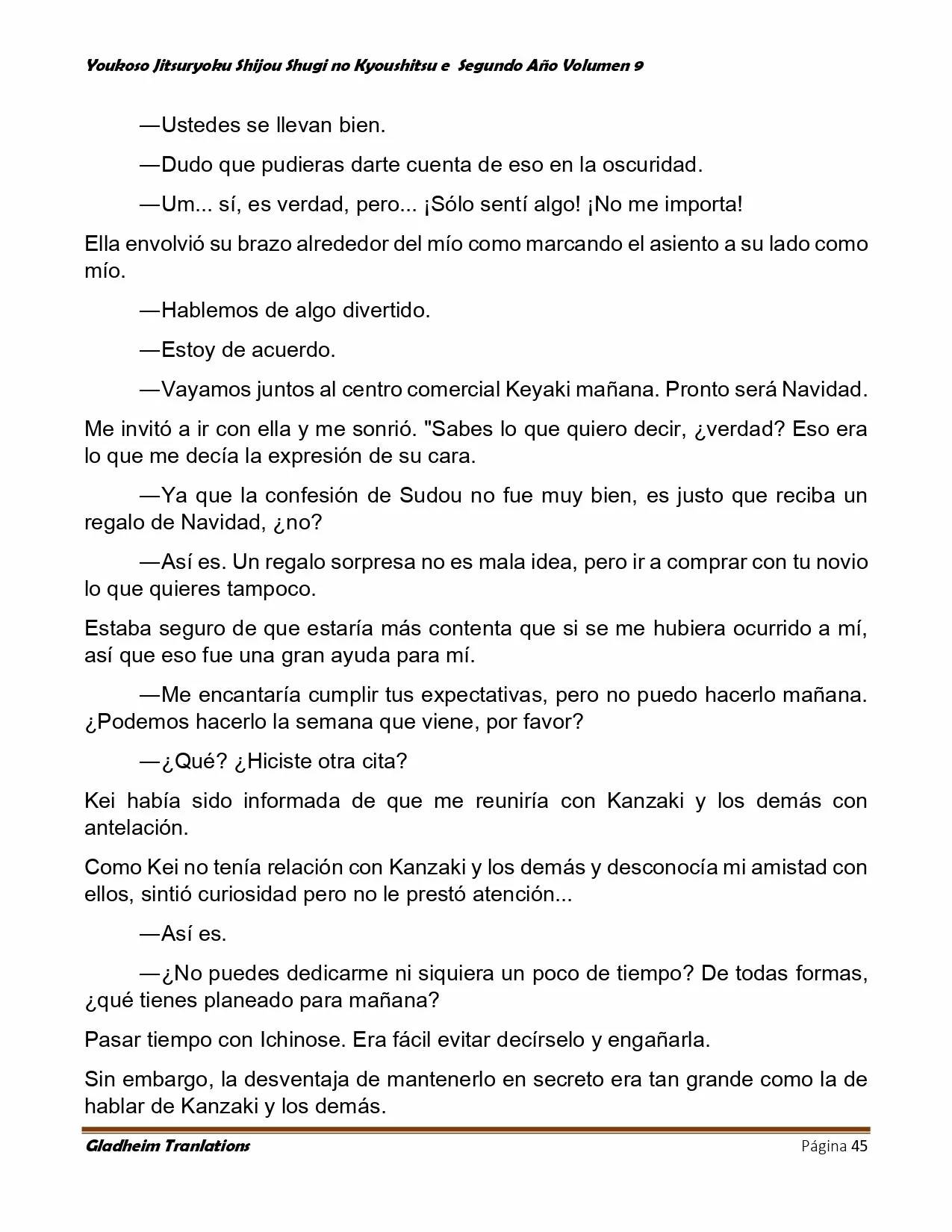 Página 45 del Manga