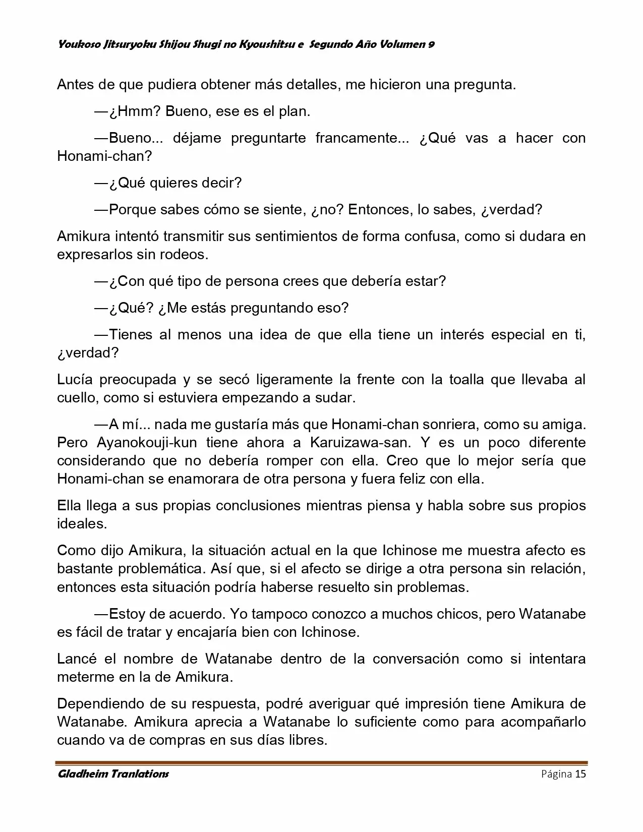 Página 15 del Manga