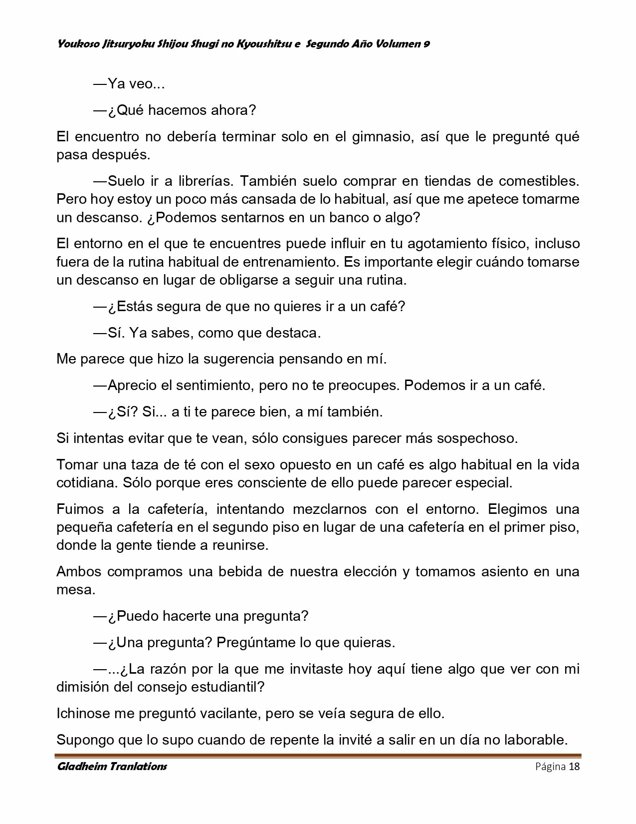 Página 18 del Manga