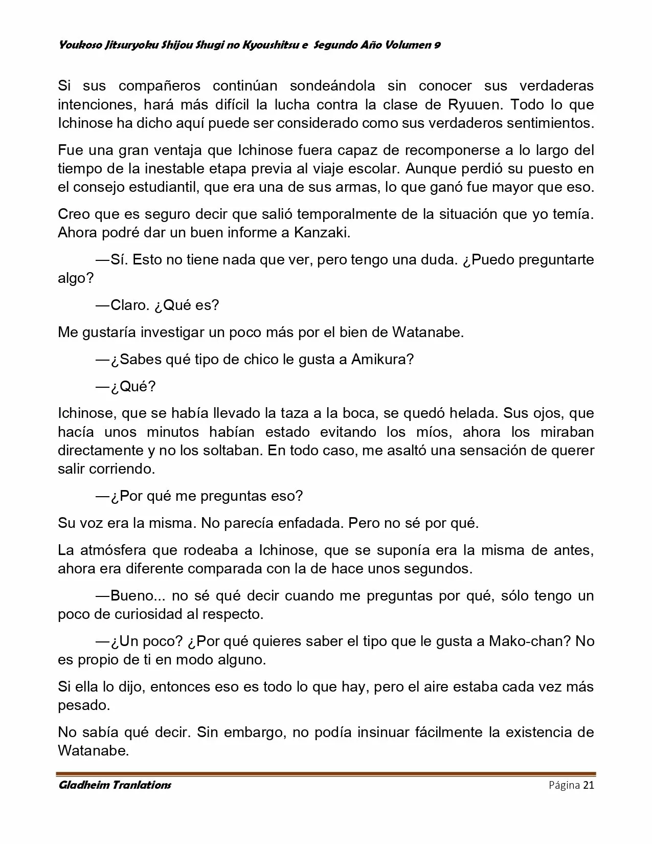 Página 21 del Manga