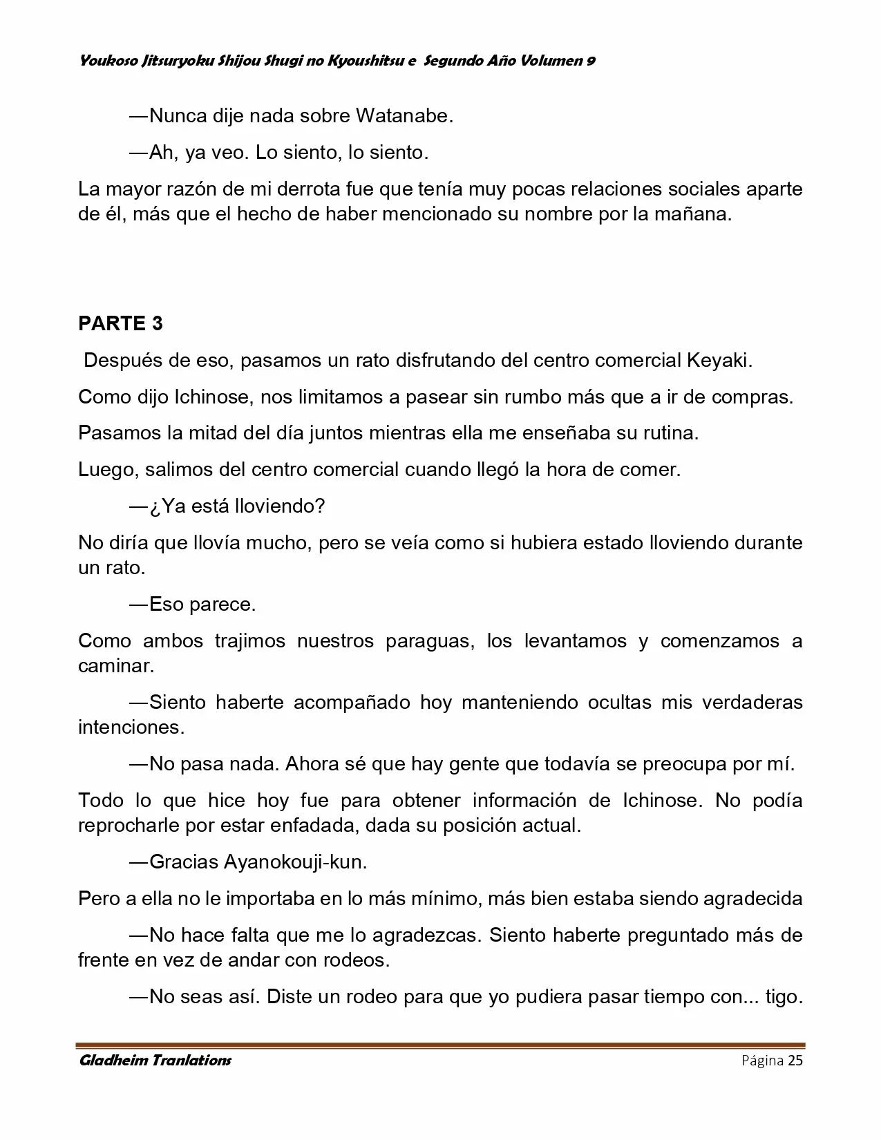 Página 25 del Manga