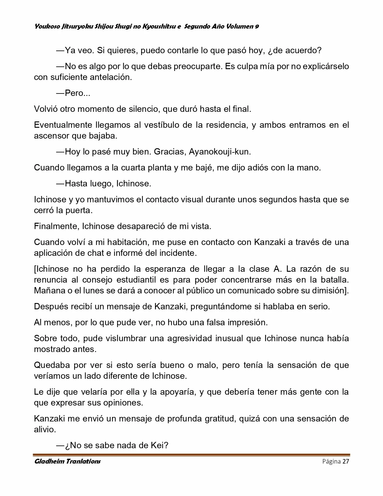 Página 27 del Manga