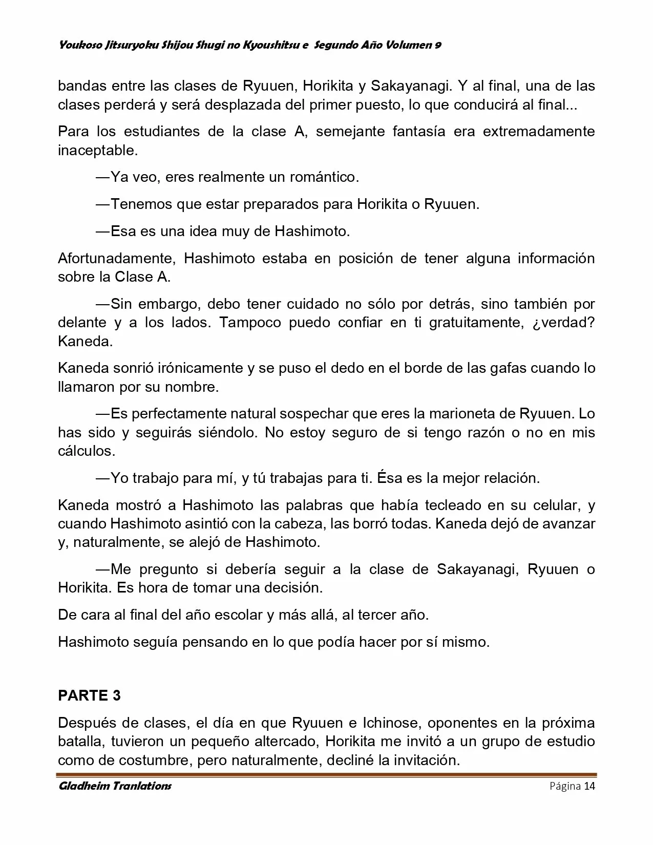 Página 14 del Manga