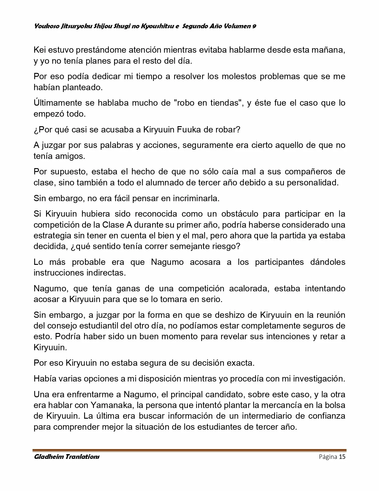 Página 15 del Manga