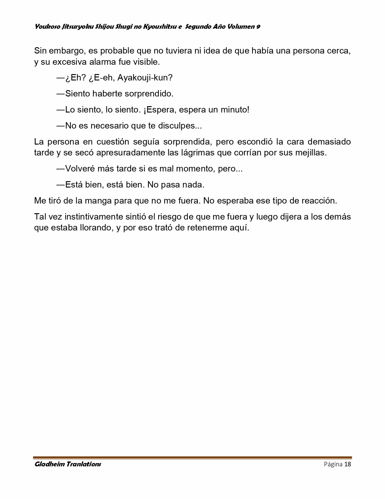 Página 18 del Manga