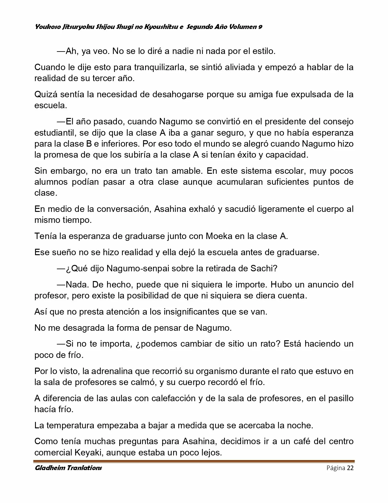 Página 22 del Manga