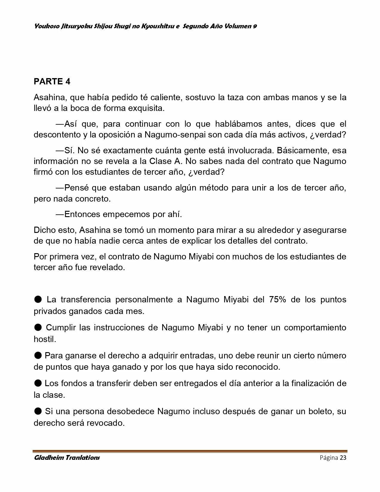 Página 23 del Manga