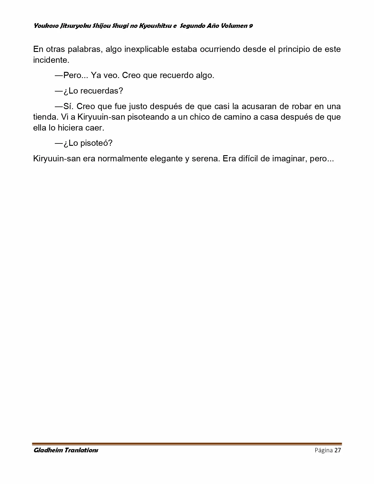 Página 27 del Manga
