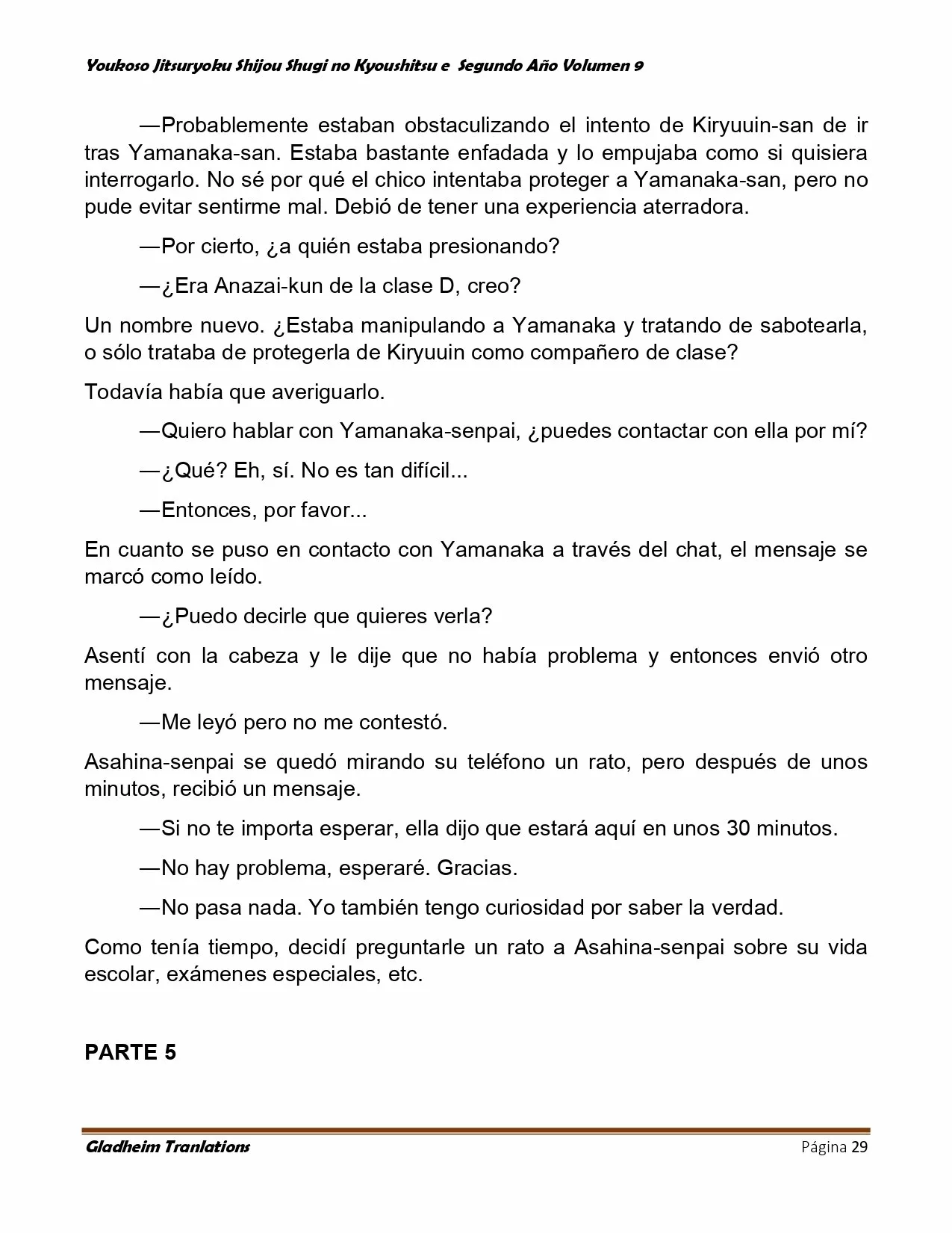 Página 29 del Manga