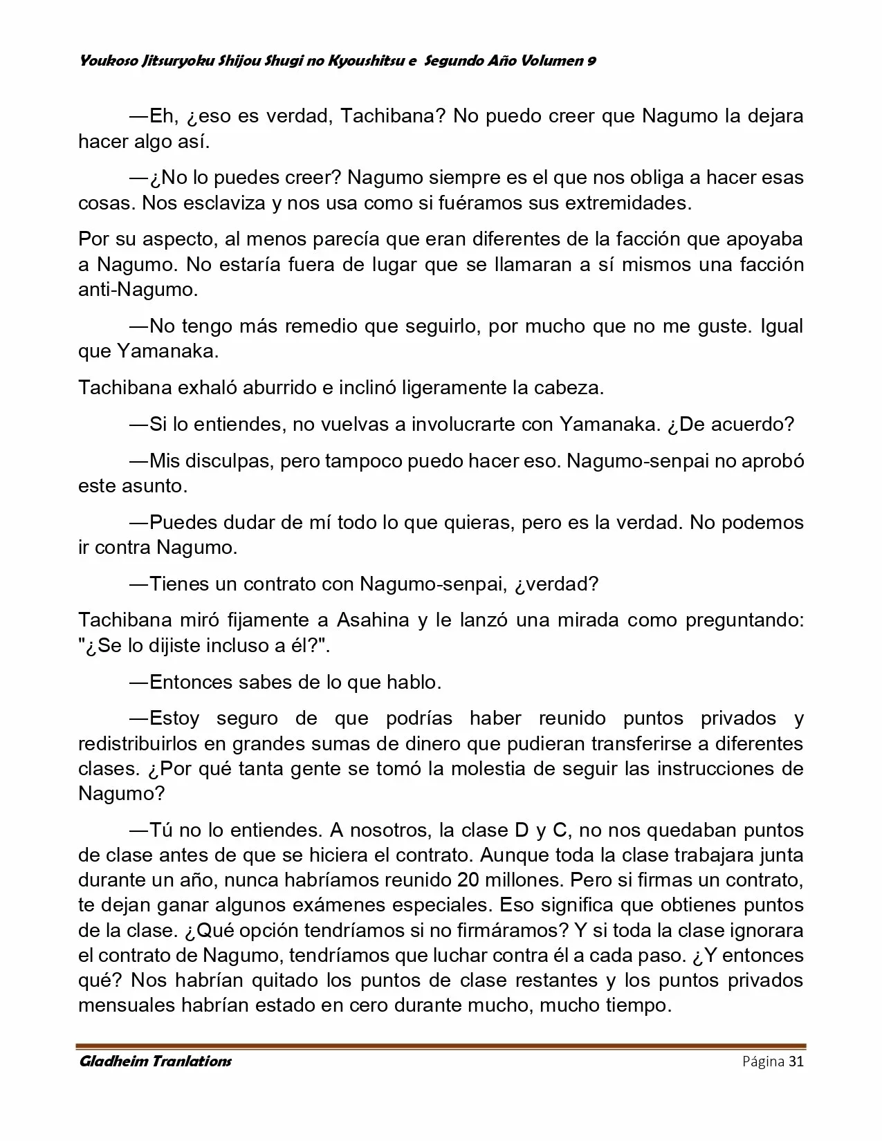 Página 31 del Manga