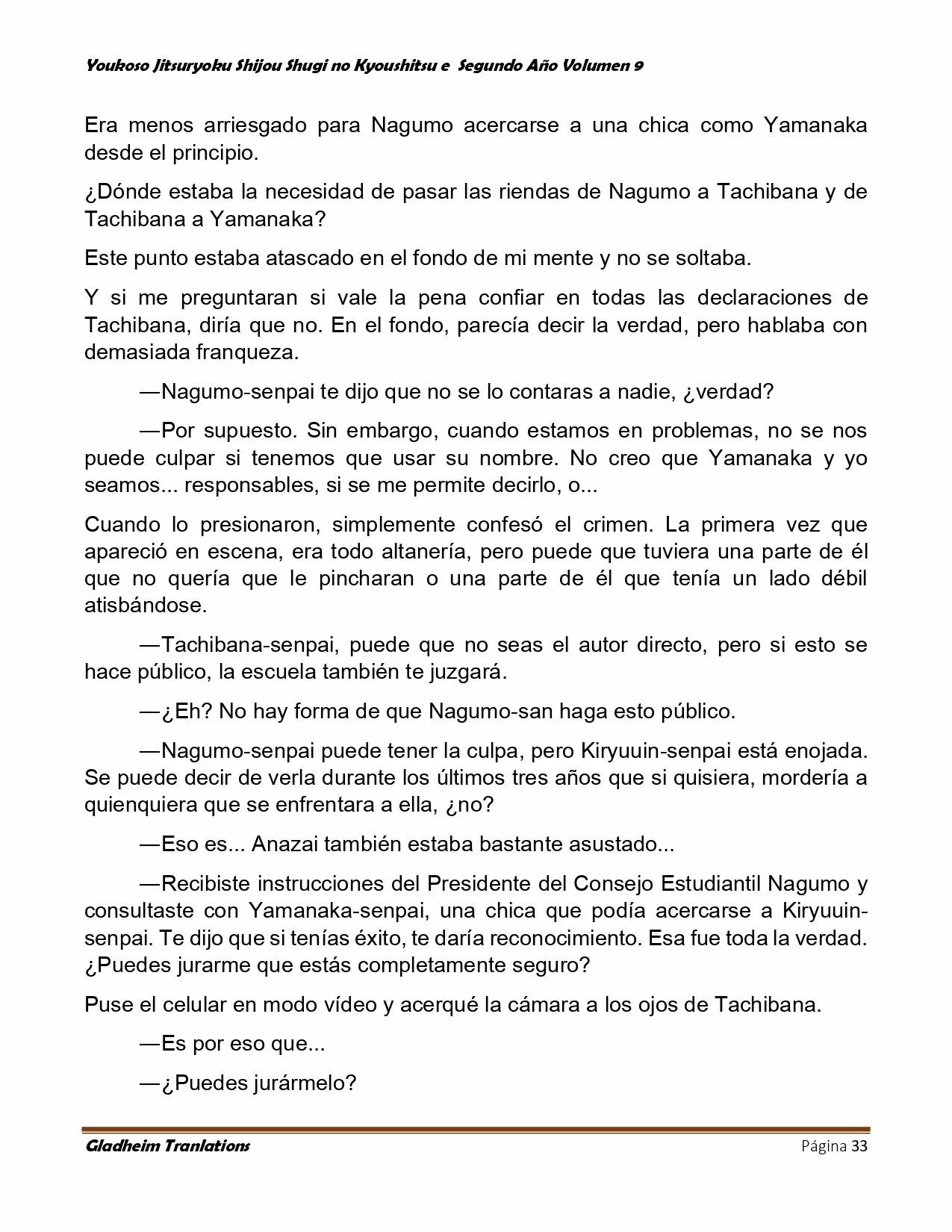 Página 33 del Manga