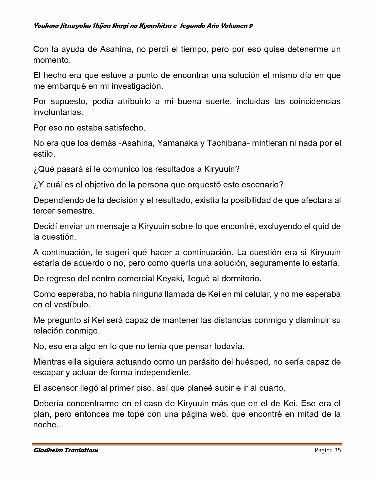 Página 35 del Manga