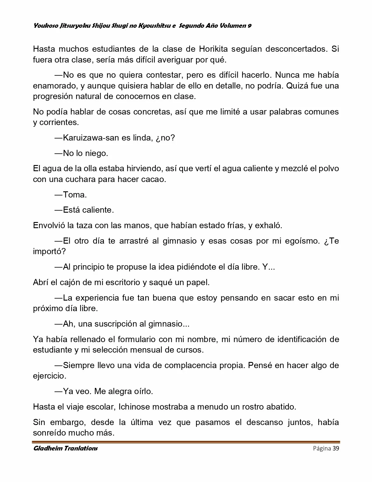 Página 39 del Manga