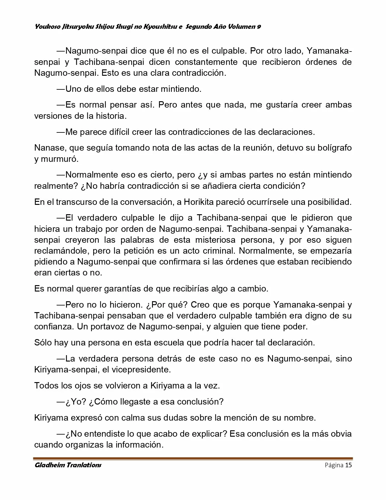 Página 15 del Manga