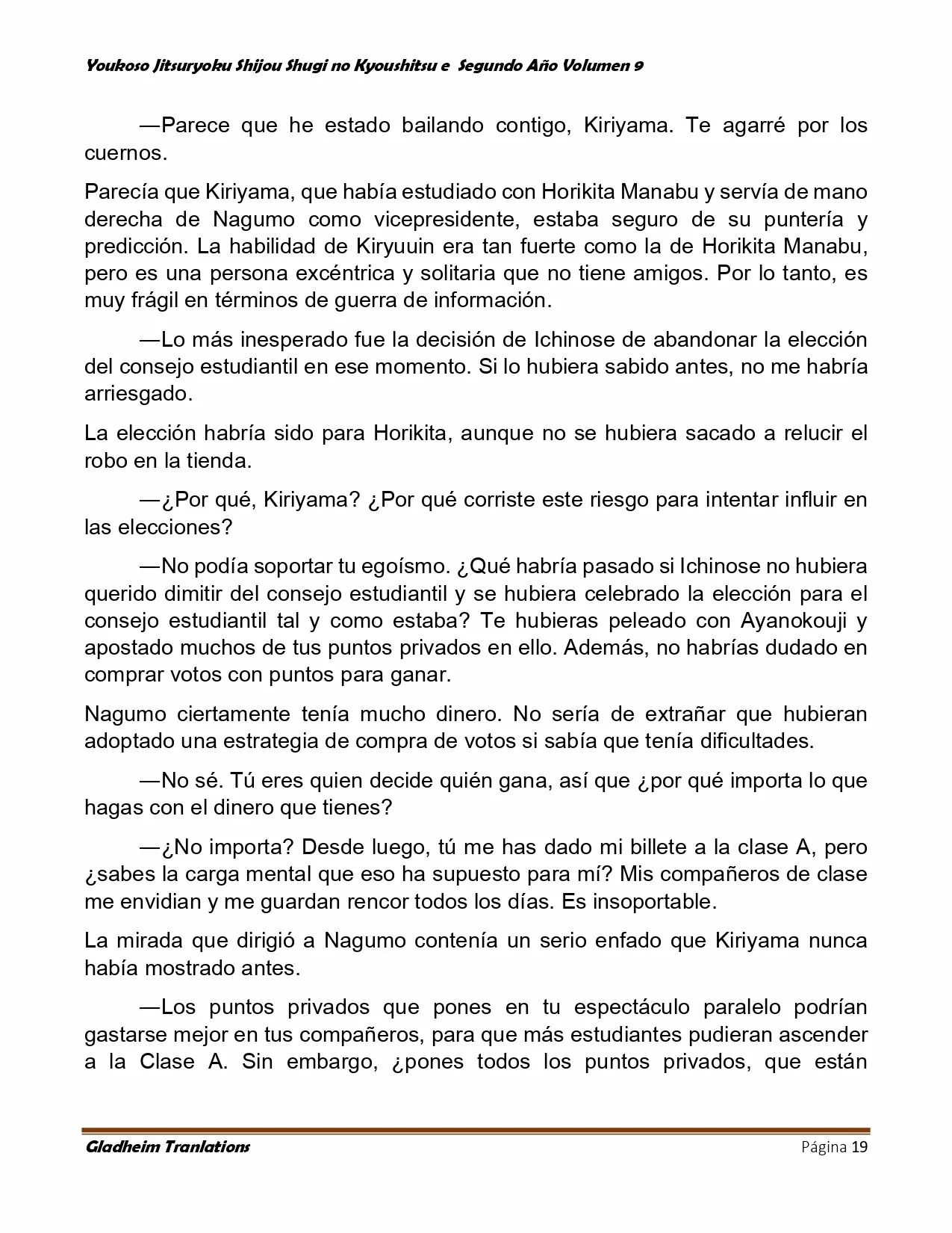 Página 19 del Manga