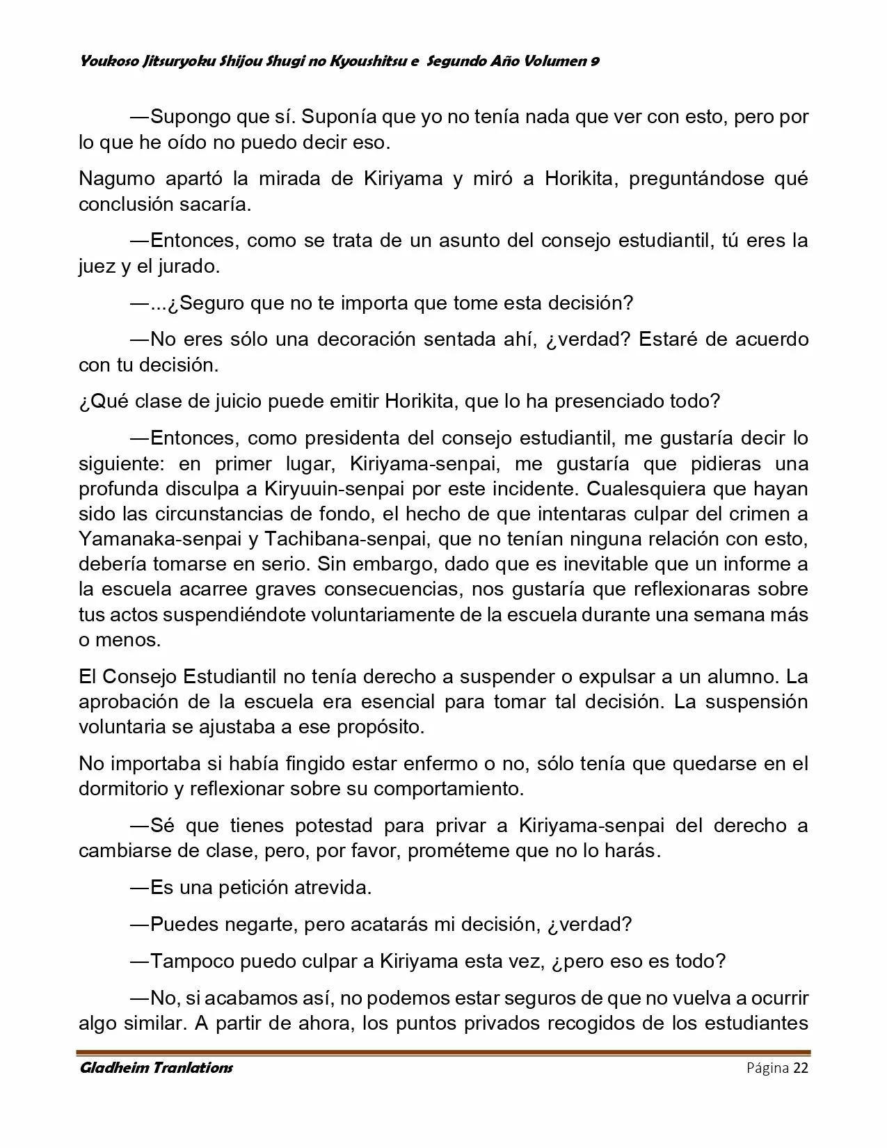 Página 22 del Manga