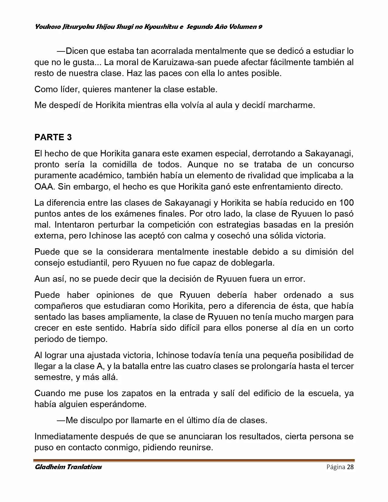 Página 28 del Manga