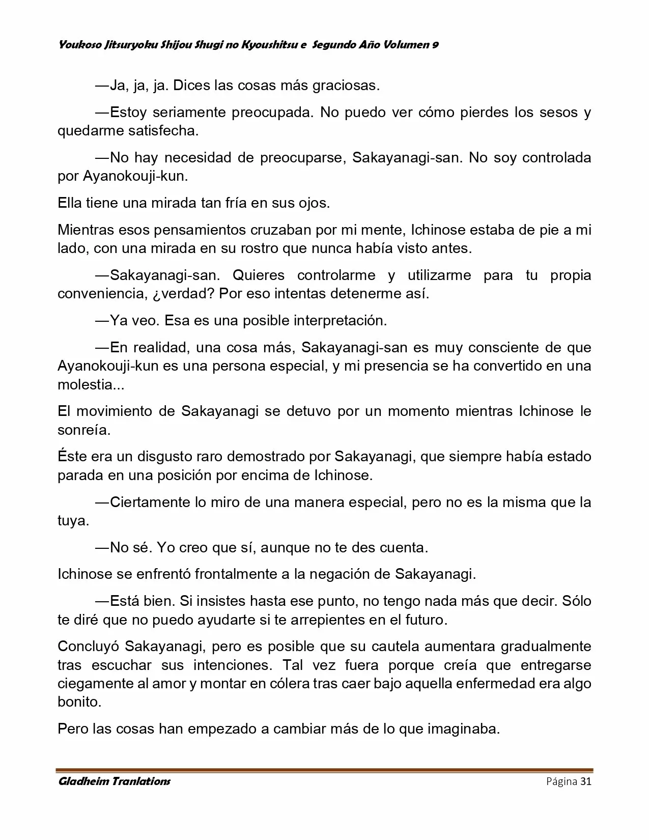 Página 31 del Manga