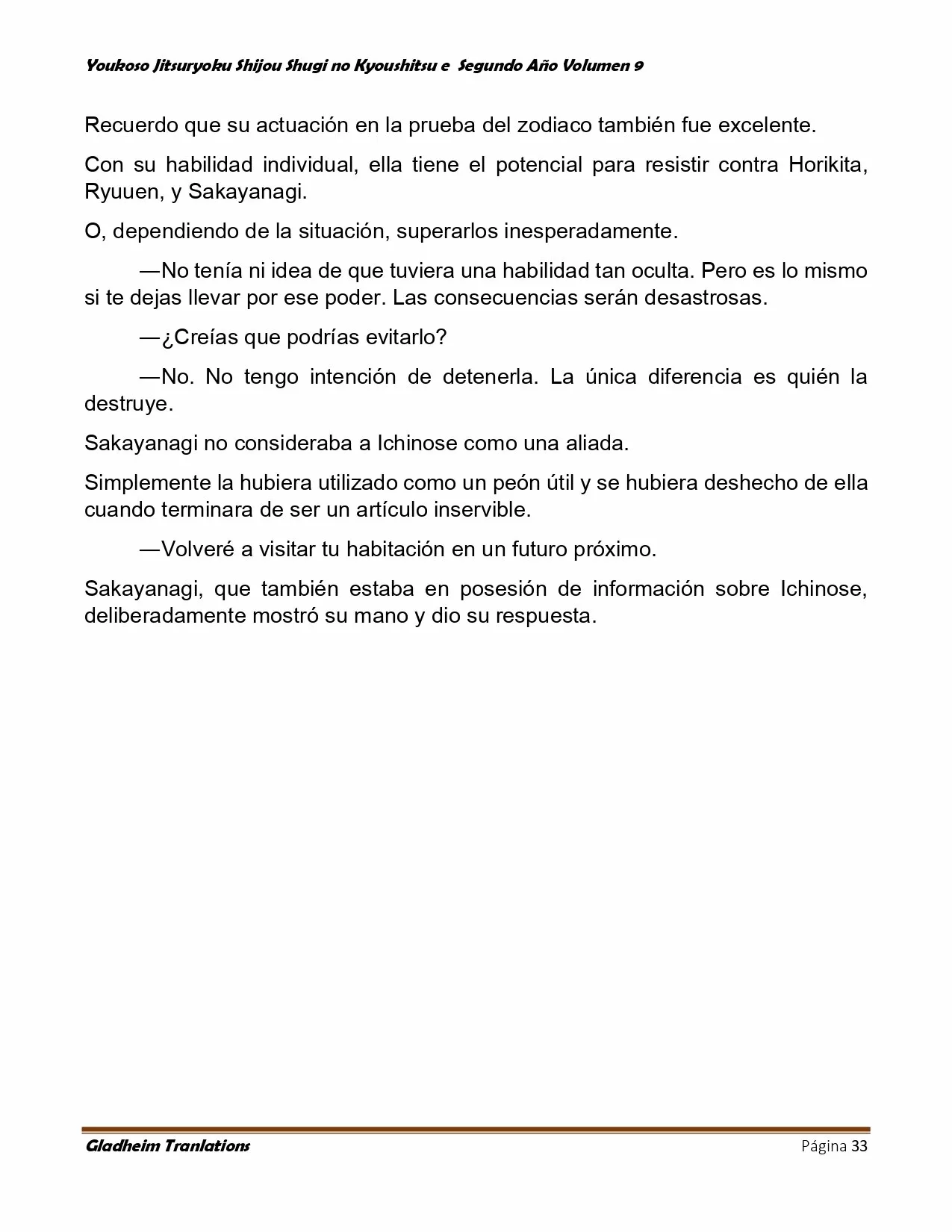 Página 33 del Manga