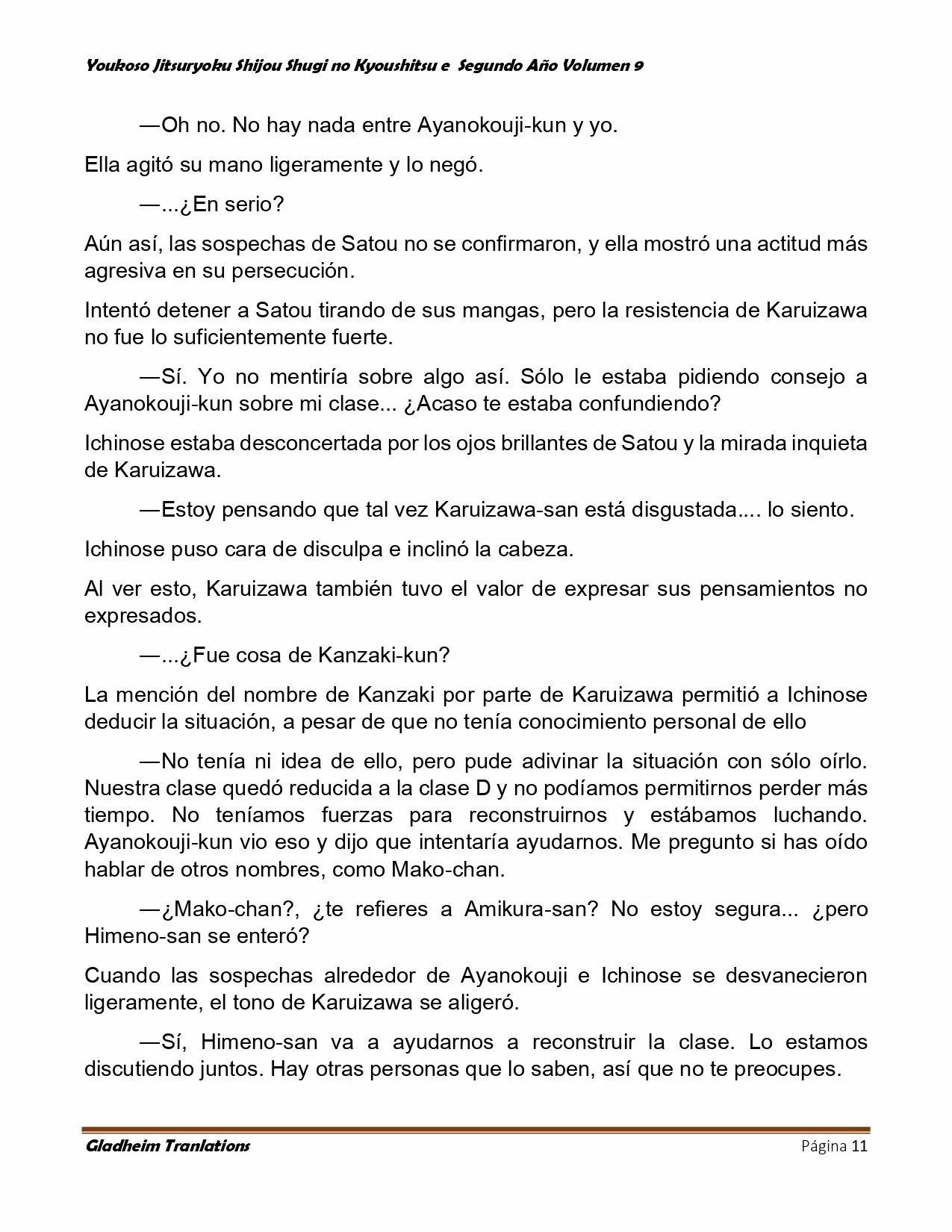 Página 11 del Manga