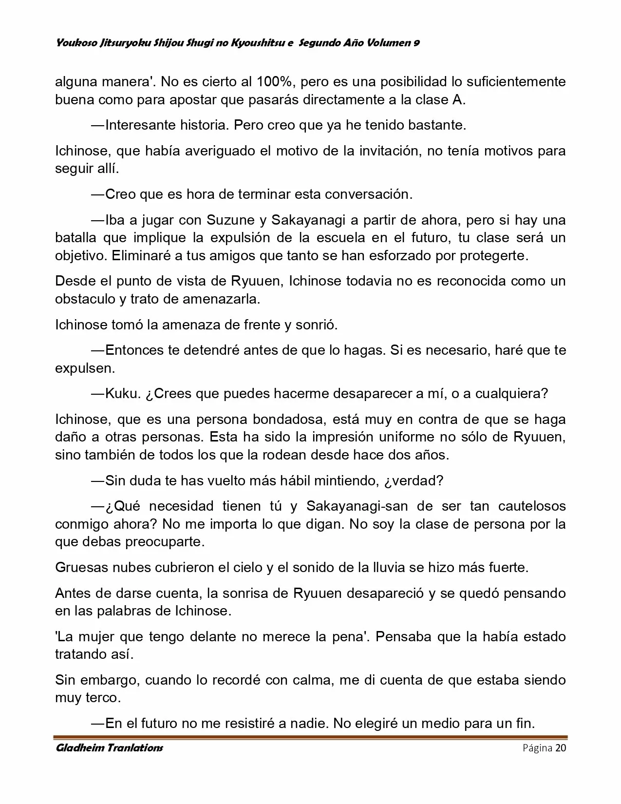 Página 20 del Manga