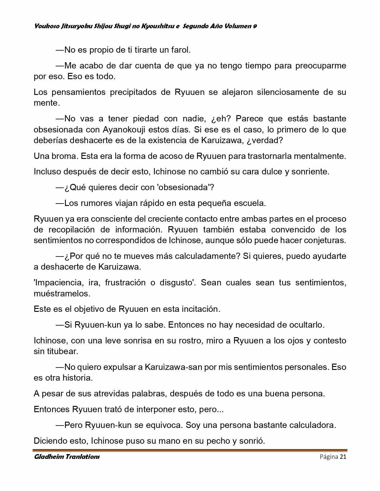 Página 21 del Manga