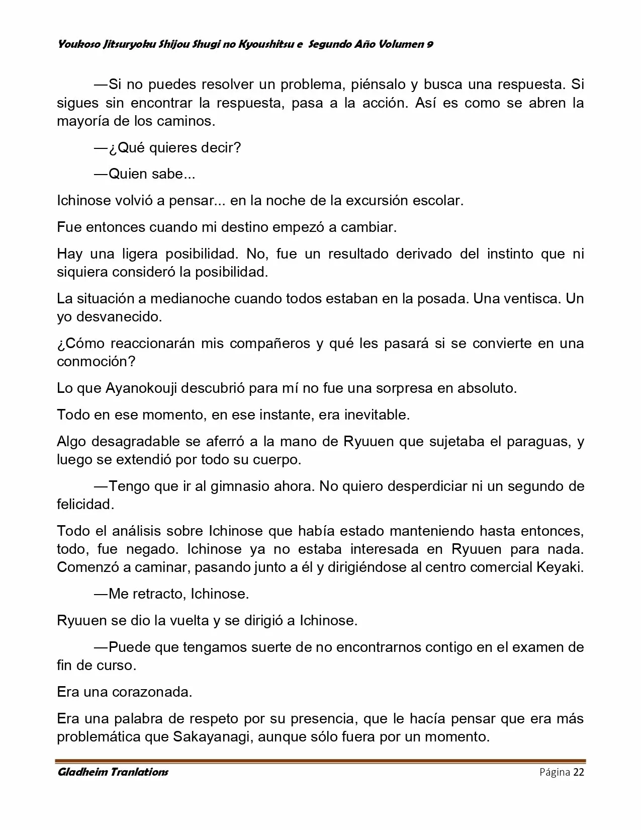 Página 22 del Manga