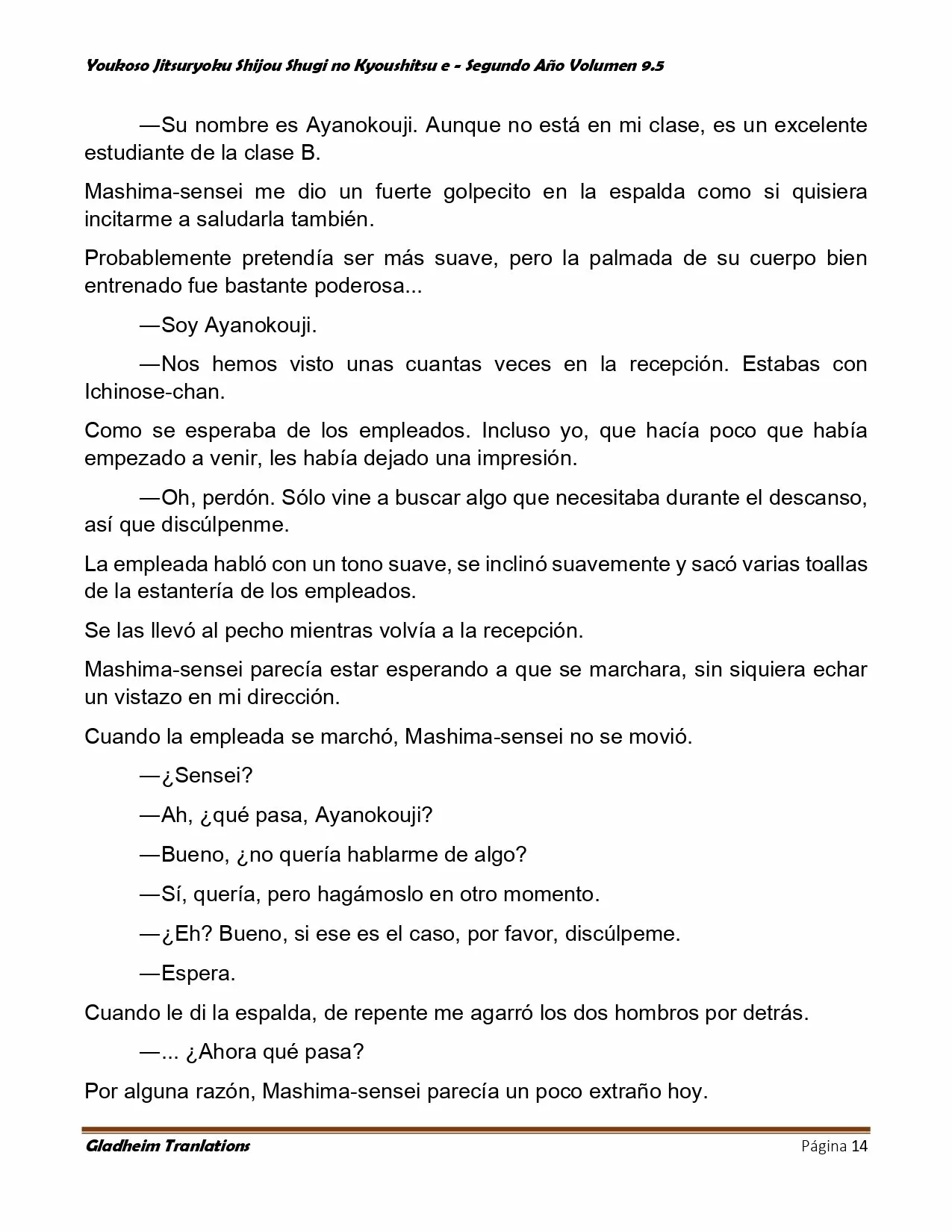 Página 14 del Manga