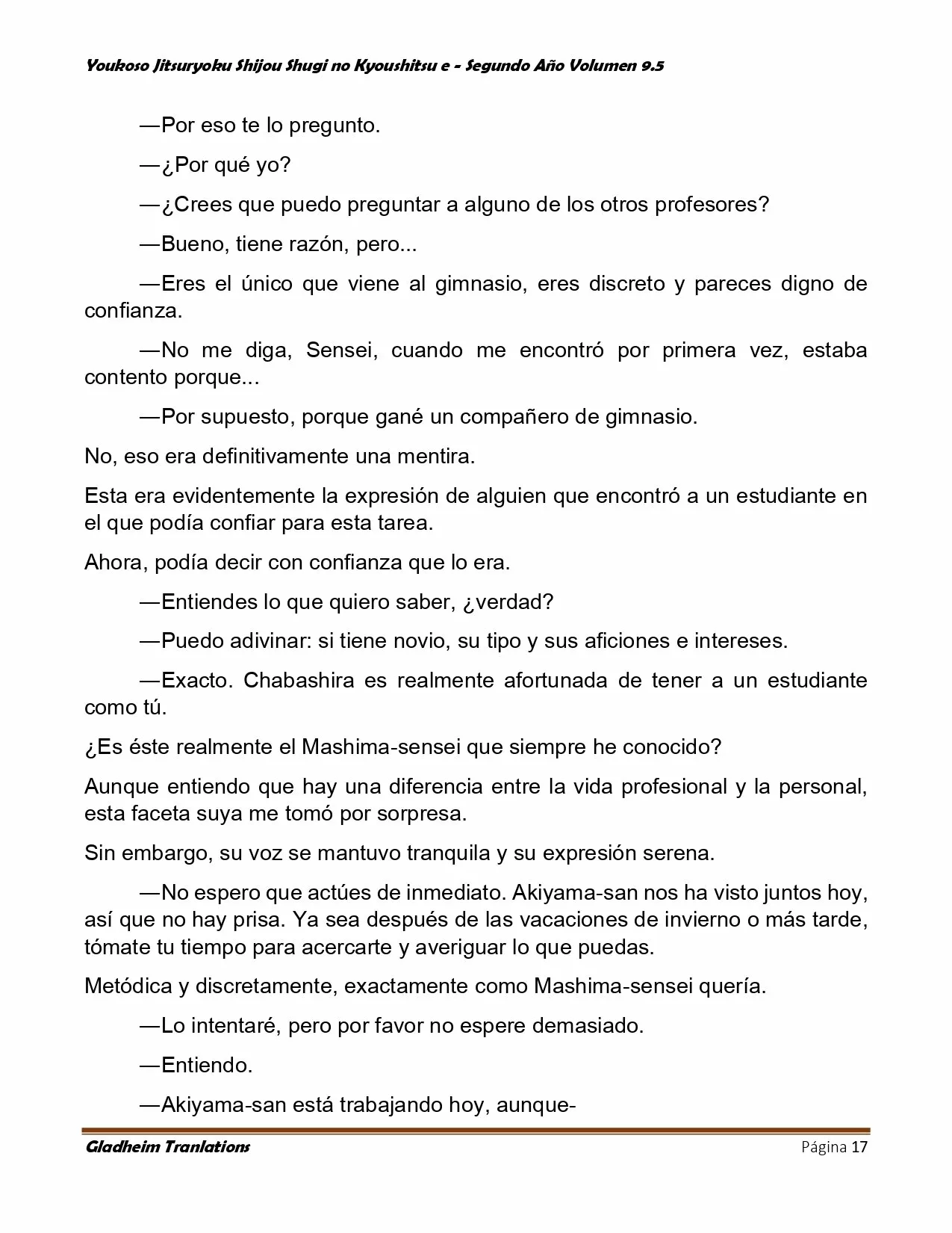 Página 17 del Manga