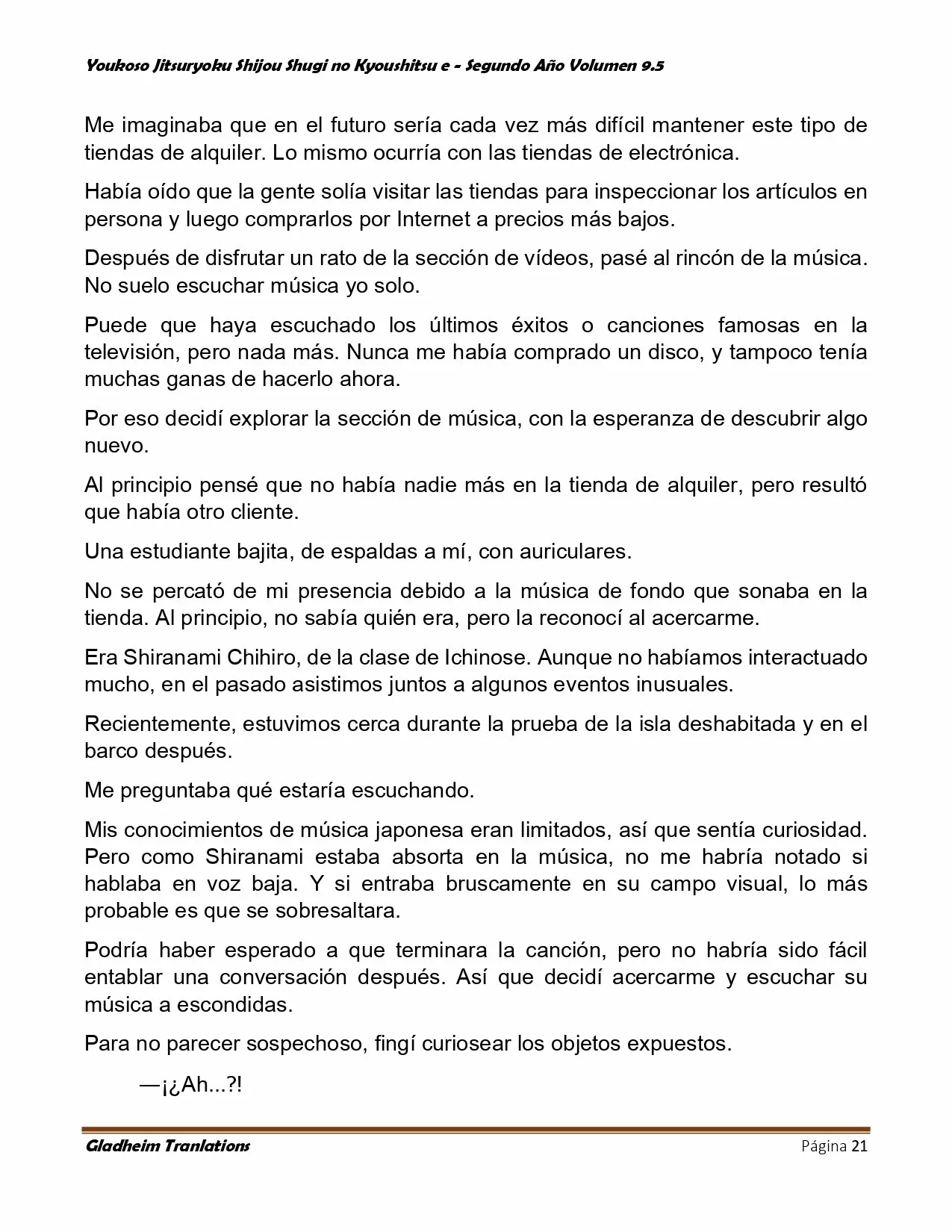 Página 21 del Manga