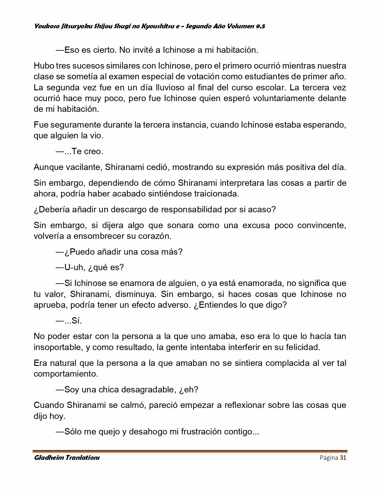 Página 31 del Manga