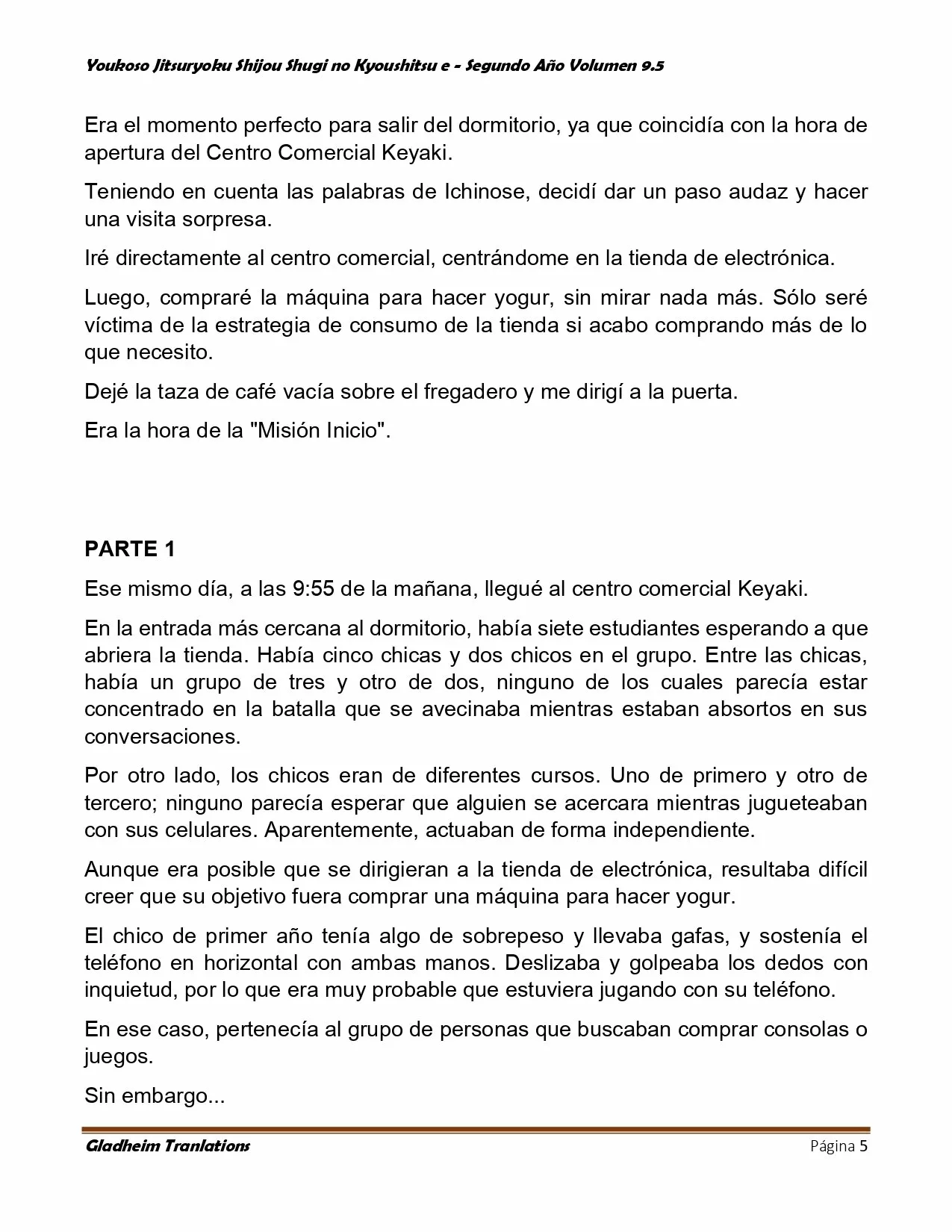 Página 5 del Manga