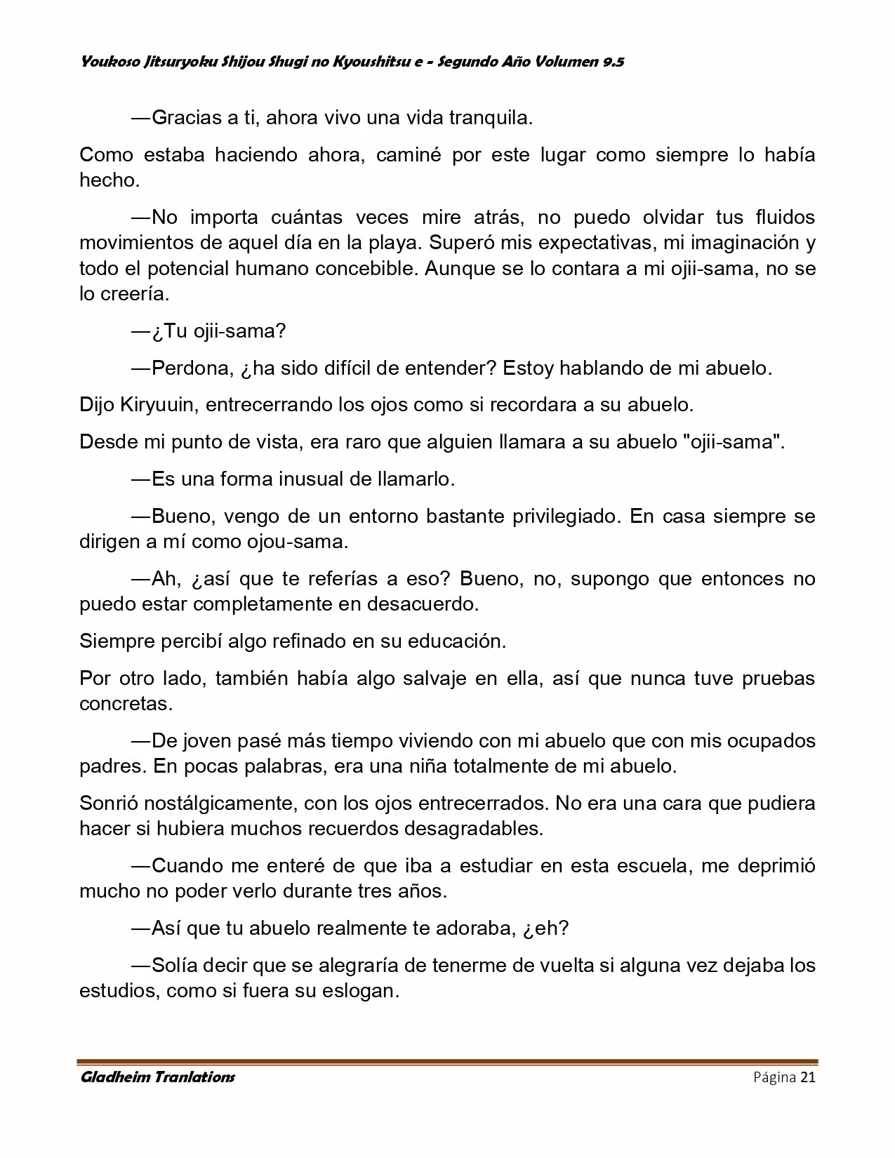 Página 21 del Manga