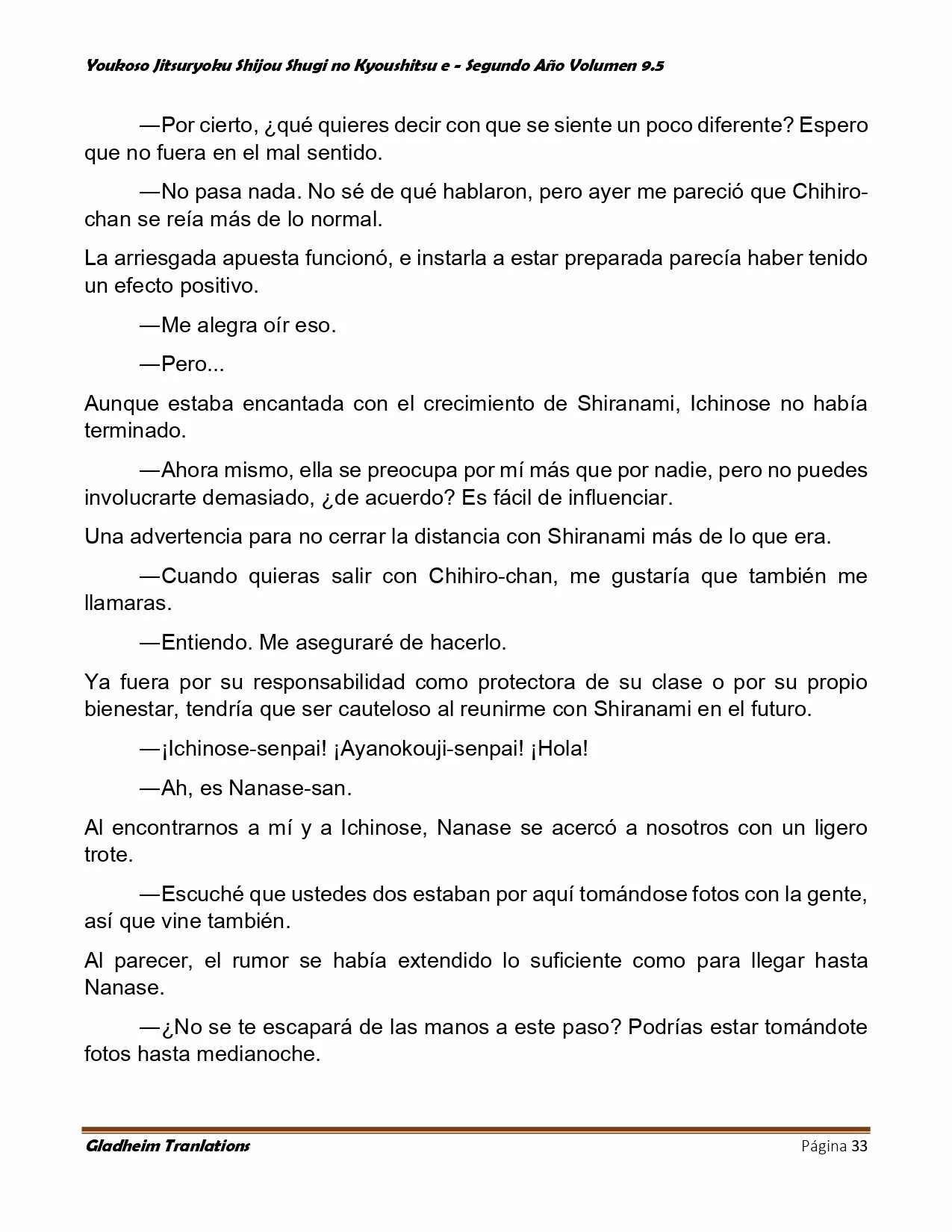 Página 33 del Manga